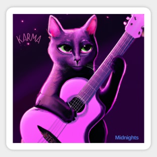 Karma is a Cat Midnights Sticker